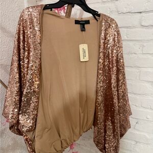 Forever 21 Metallic Kimono Jacket